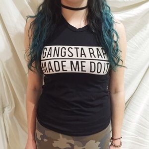 Gangsta Rap Made Me Do It Brand Melville Tshirt