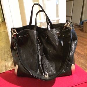 *sold* Chloe Charlie black leather bucket bag