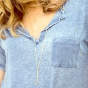 Beautiful sexy gold double chain necklace.