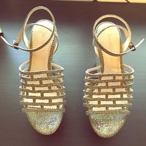 JEAN-MICHEL CAZABAT💎 Gold caged platform heels