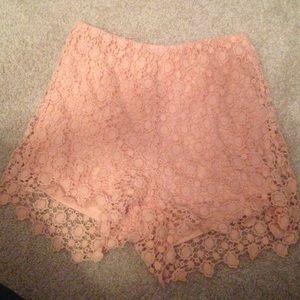 Peach high shorts