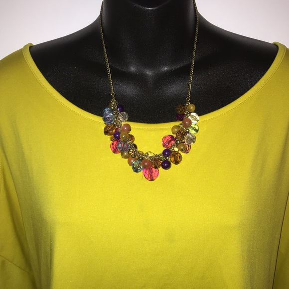 Multi Color Jewel Necklace
