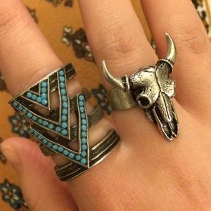 🌀RESERVED🌀 Cow skull ring