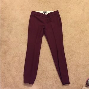SOLD in bundle:Maroon Jcrew Minnie pant