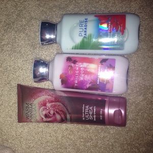Bath and body works lotions (3)