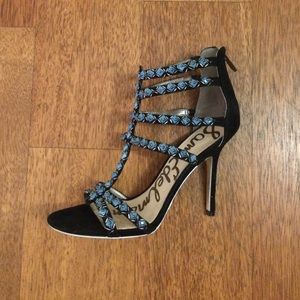 Beautiful Sam Edelman strappy beaded high heel