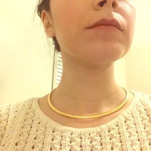 Vintage Brass Collar Necklace