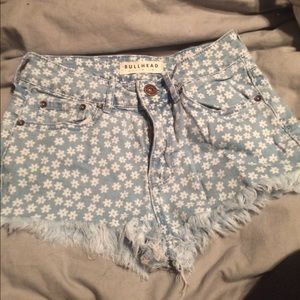 Flower high wasted shorts