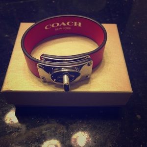 Coach leather cuff/bracelet