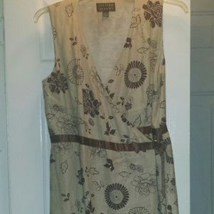 Plus size floral print wrap dress