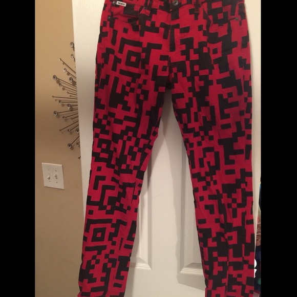 Red & Black Trukfit pants