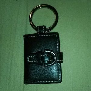 Coach keychain/picture holder brown