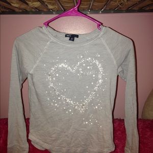 Cute Gray Heart Shirt