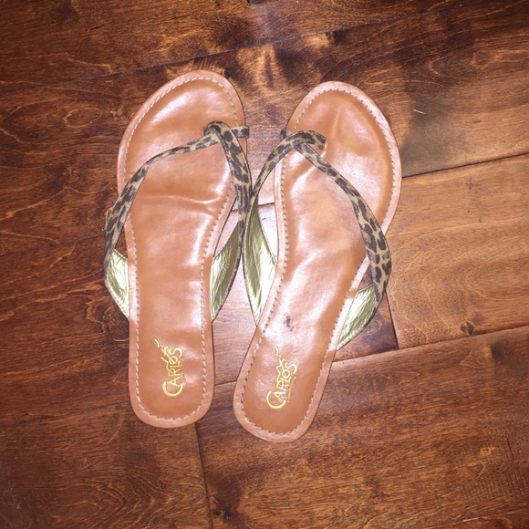 Leopard sandals