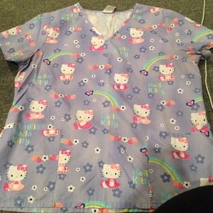 Hello kitty scrub top