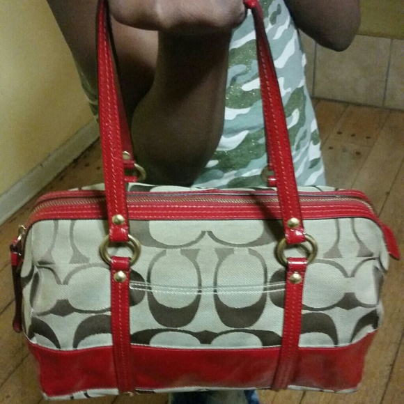 Authentic Signature Coach Satchel