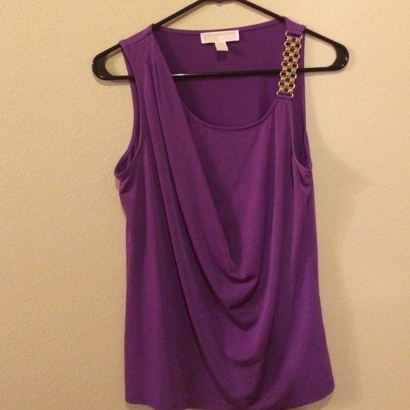 MICHAEL KORS Chain Scoop Top