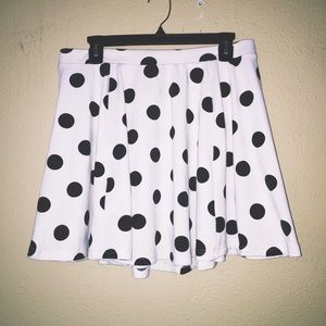 Flowy polkadot skirt