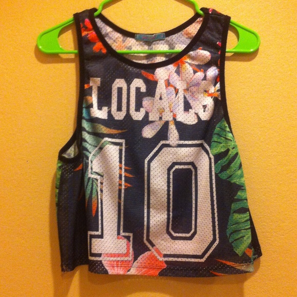 Locals only cropped jersey