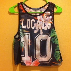 Locals only cropped jersey
