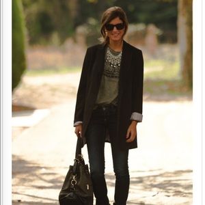 United Colors of Benetton Black Boyfriend Blazer