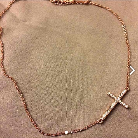 Gold chain with cross