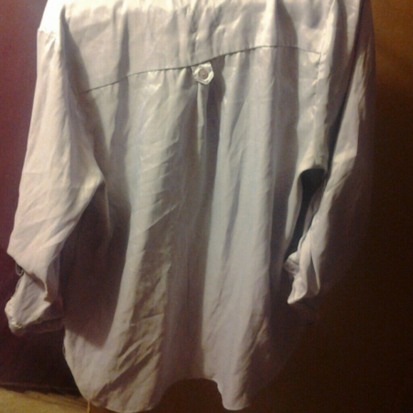 Silk purple buttoned top