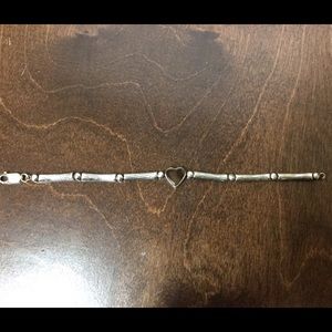 Silver Bracelet with Tortoise Heart 🎀🎀SOLD🎀🎀