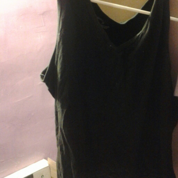 Black tank top