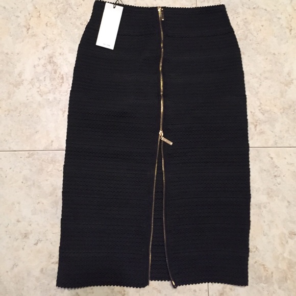 BCBG Maxazria pencil black bandage skirt size xs,All Products : American Fashion Style Bags On Sale