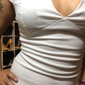 White bodycon dress