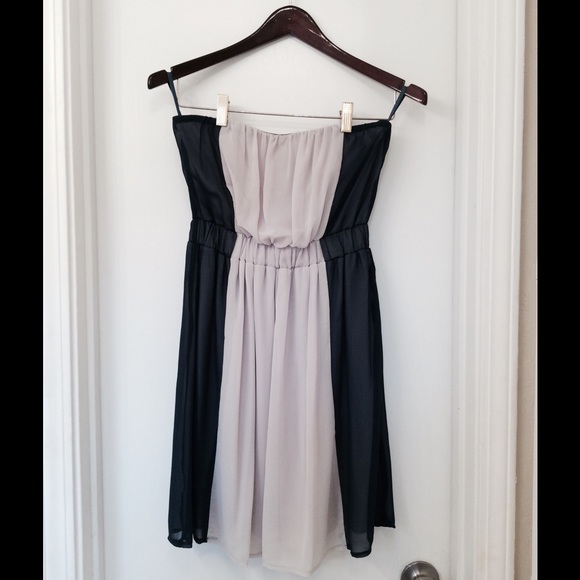 NEW! Ya Brand Navy/Grey Dress