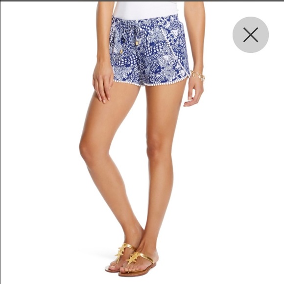 Lilly Pulitzer for target challis pompom shorts XS
