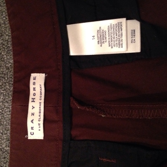 Liz Claiborne Crazy Horse pants - Picture 3 of 3