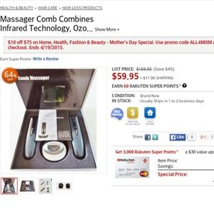 Grow Pro Hair Restoration Comb