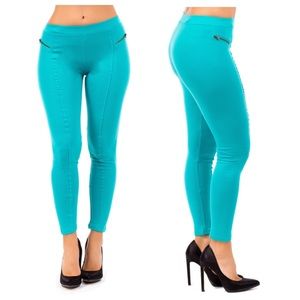 Teal leggings
