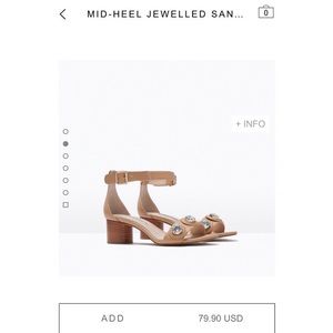 Zara heeled sandals