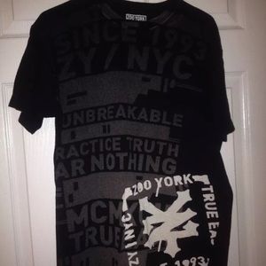 Black mens zoo York tshirt size large