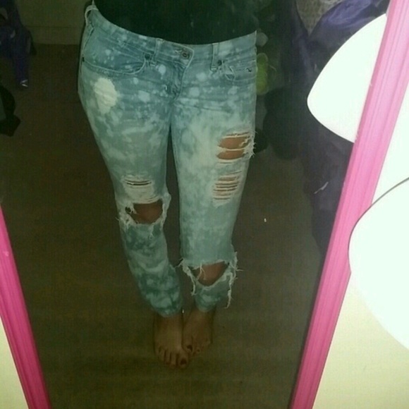 Ripped Bleached Hollister Jeans