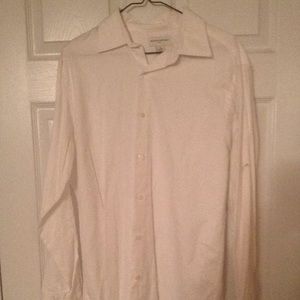 Men's banana republic white button up medium
