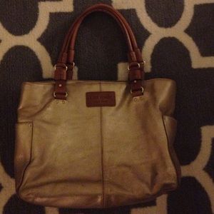 Kate spade gold handbag