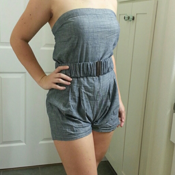 Denim Romper