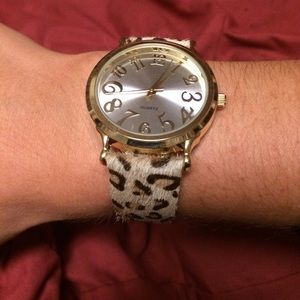 Chico's cheetah print watch!