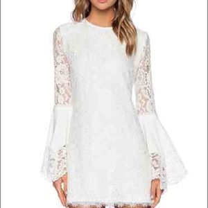 New Item!! Super Cute White Long Sleeve Lace Dress