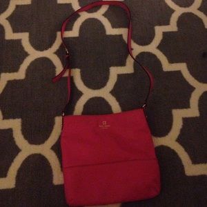 Hot pink Kate Spade cross body bag
