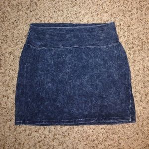 Acid wash skirt