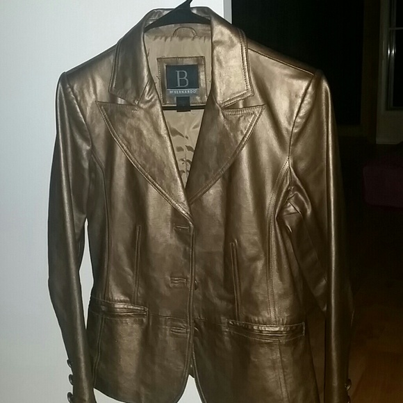 Leather blazer