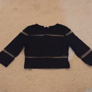 Black crop top