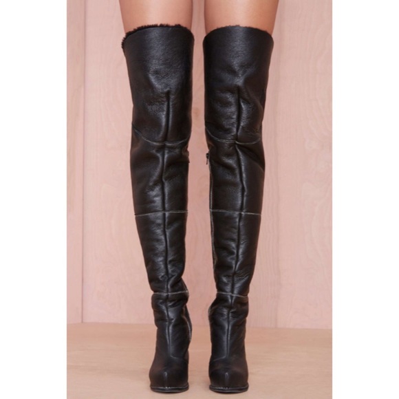 Jeffrey Campbell Shoes - Jeffrey Campbell Leather Thigh High Boots