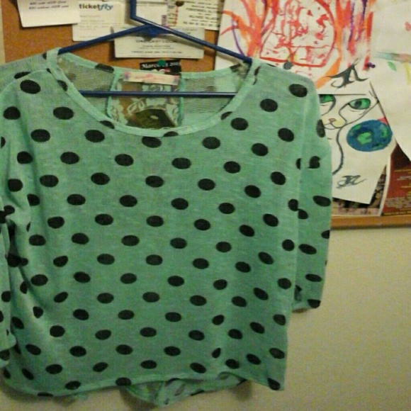 Polka dot sweater